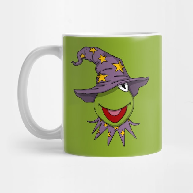 Halloween Wizard Kermit by Luna Illustration